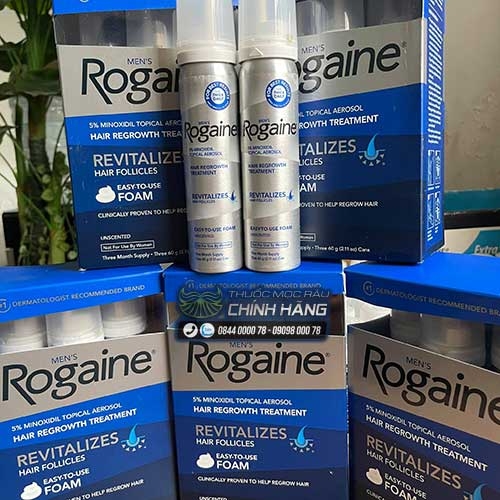 VanAuthentic  Tổng kho sỉ mỹ phẩm  Mọc tóc nam Mens Rogaine Hair  Regrowth Treatment Foam Unscented  Mọc tóc nam Mens Rogaine Hair  Regrowth Treatment Foam Unscented 1 tháng Dạng